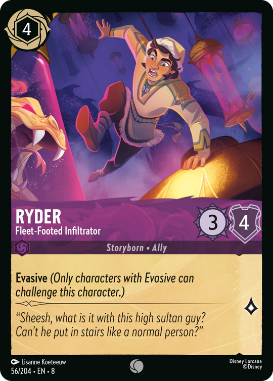 8ROF-056, C, Ryder - Fleet‐Footed Infiltrator (Foil)