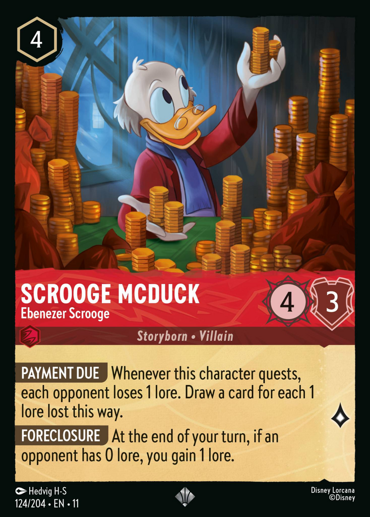 11WSP-124, SR, Scrooge McDuck - Ebenezer Scrooge (Foil)