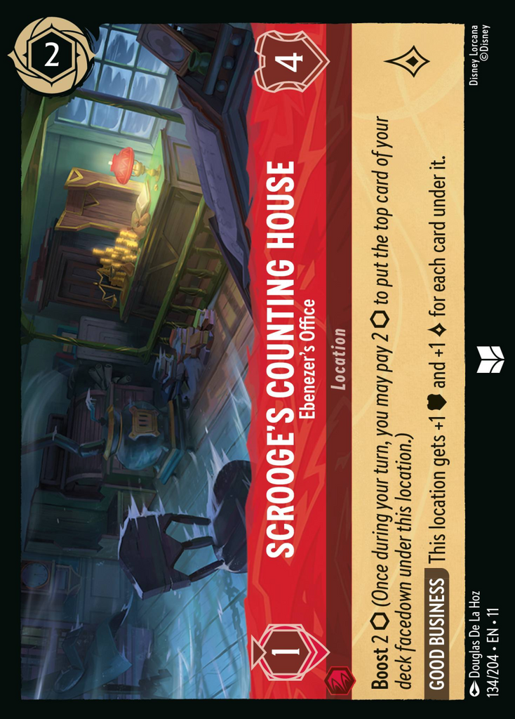 11WSP-134, UC, Scrooge's Counting House - Ebenezer's Office (Foil)