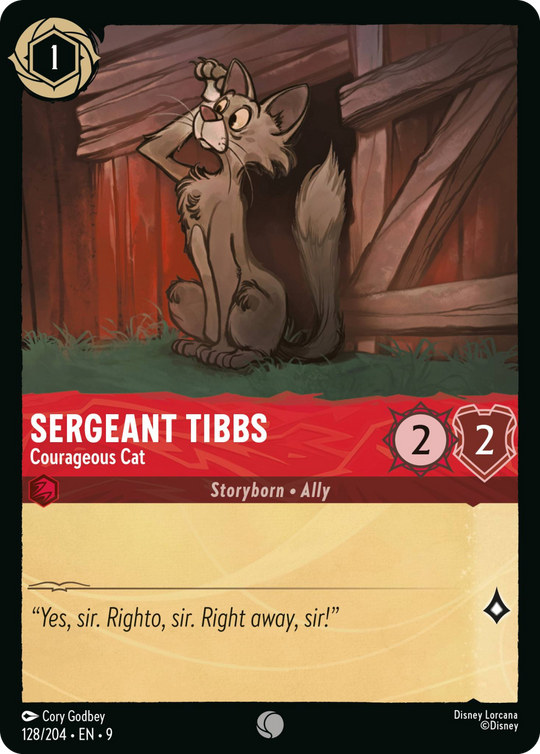 9FAB-128, C, Sergeant Tibbs - Courageous Cat (Foil)