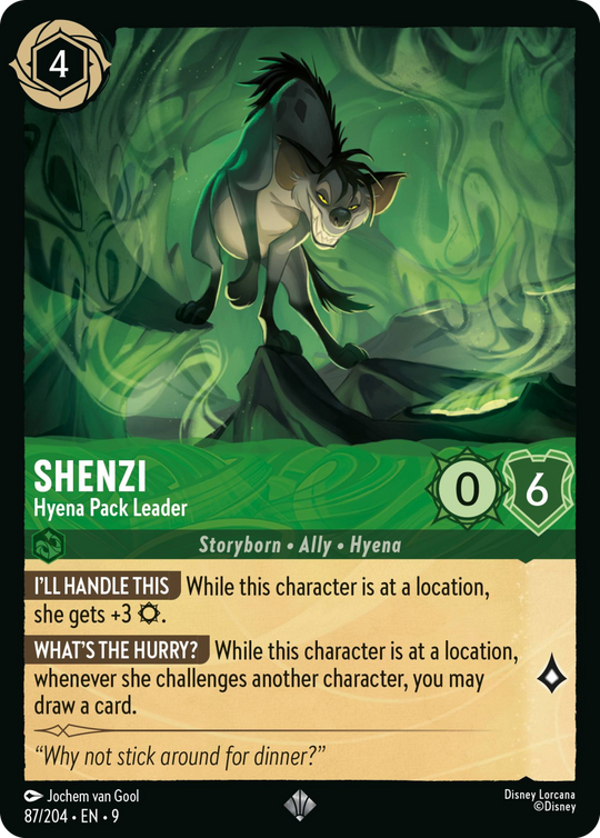 9FAB-087, SR, Shenzi - Hyena Pack Leader (Foil)