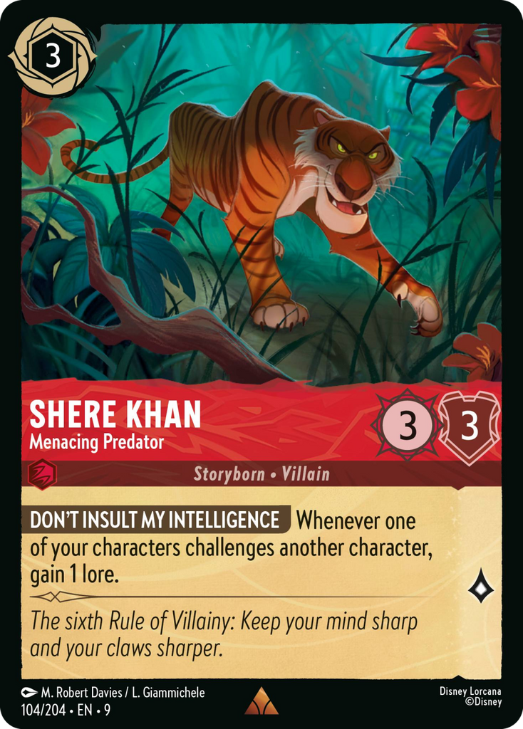9FAB-104, R, Shere Khan - Menacing Predator (Foil)