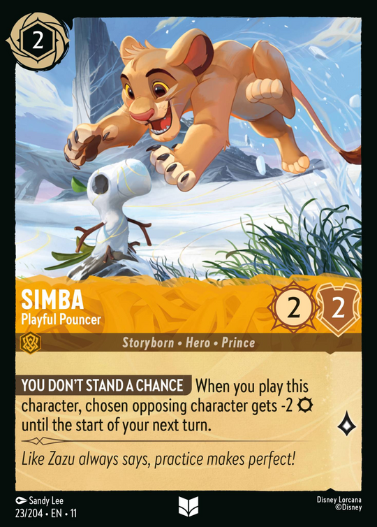 11WSP-023, UC, Simba - Playful Pouncer (Foil)