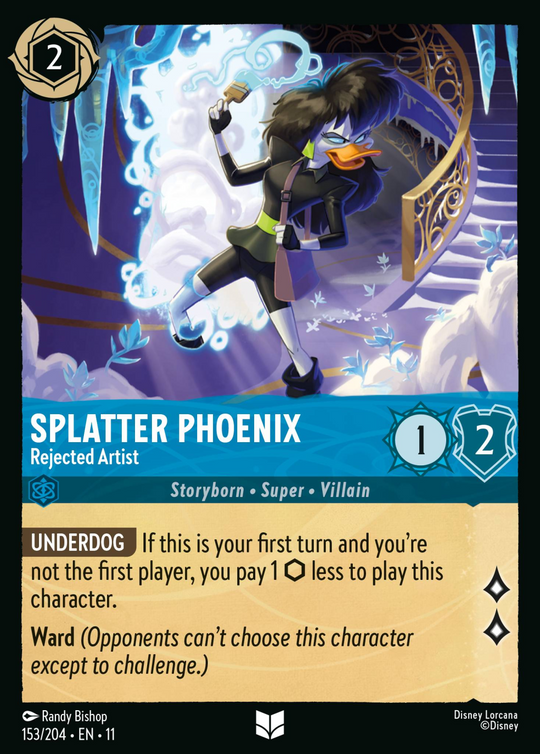 11WSP-153, UC, Splatter Phoenix - Rejected Artist (Foil)