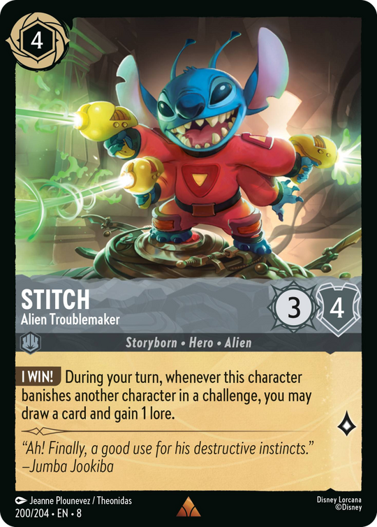 8ROF-200, R, Stitch - Alien Troublemaker (Foil)