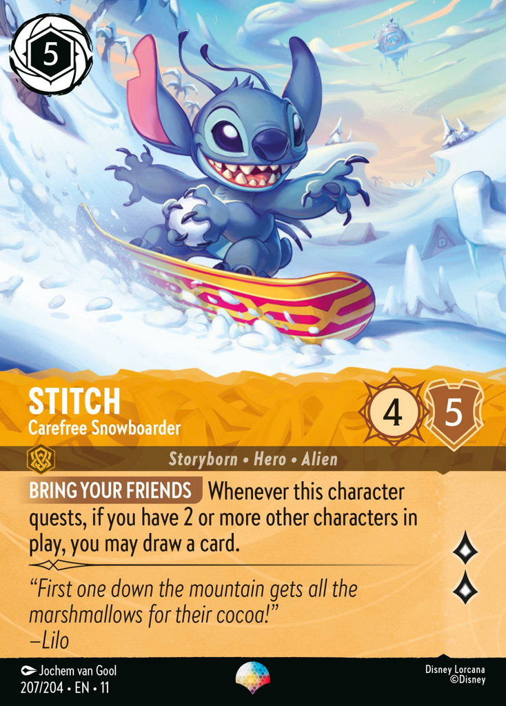 11WSP-207, EPIC, Stitch - Carefree Snowboarder