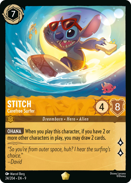 9FAB-024, L, Stitch - Carefree Surfer