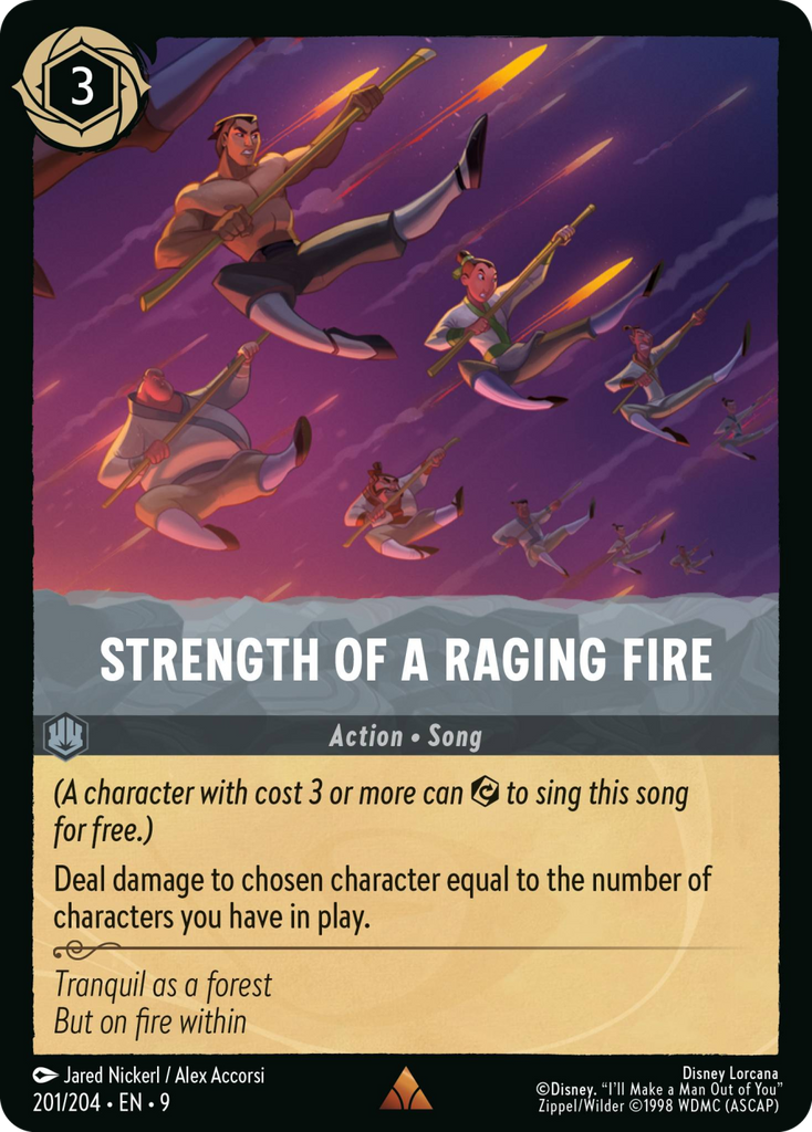 9FAB-201, R, Strength of a Raging Fire (Foil)