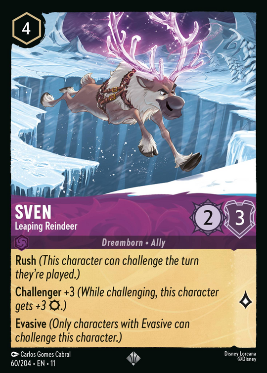 11WSP-060, SR, Sven - Leaping Reindeer (Foil)