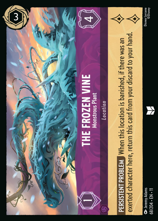 11WSP-068, UC, The Frozen Vine - Monstrous Plant