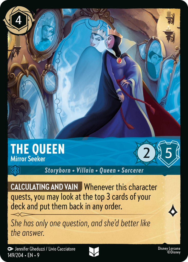 9FAB-149, UC, The Queen - Mirror Seeker (Foil)