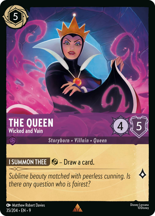 9FAB-035, R, The Queen - Wicked and Vain (Foil)