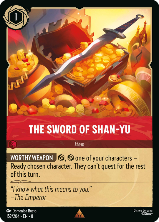 8ROF-152, R, The Sword of Shan‐Yu (Foil)