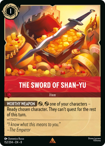 8ROF-152, R, The Sword of Shan‐Yu (Foil)