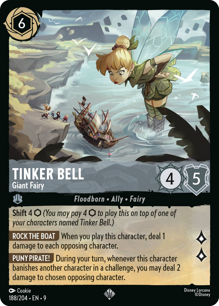 9FAB-188, SR, Tinker Bell - Giant Fairy