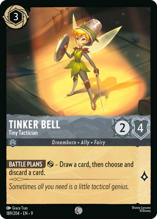 9FAB-189, C, Tinker Bell - Tiny Tactician (Foil)