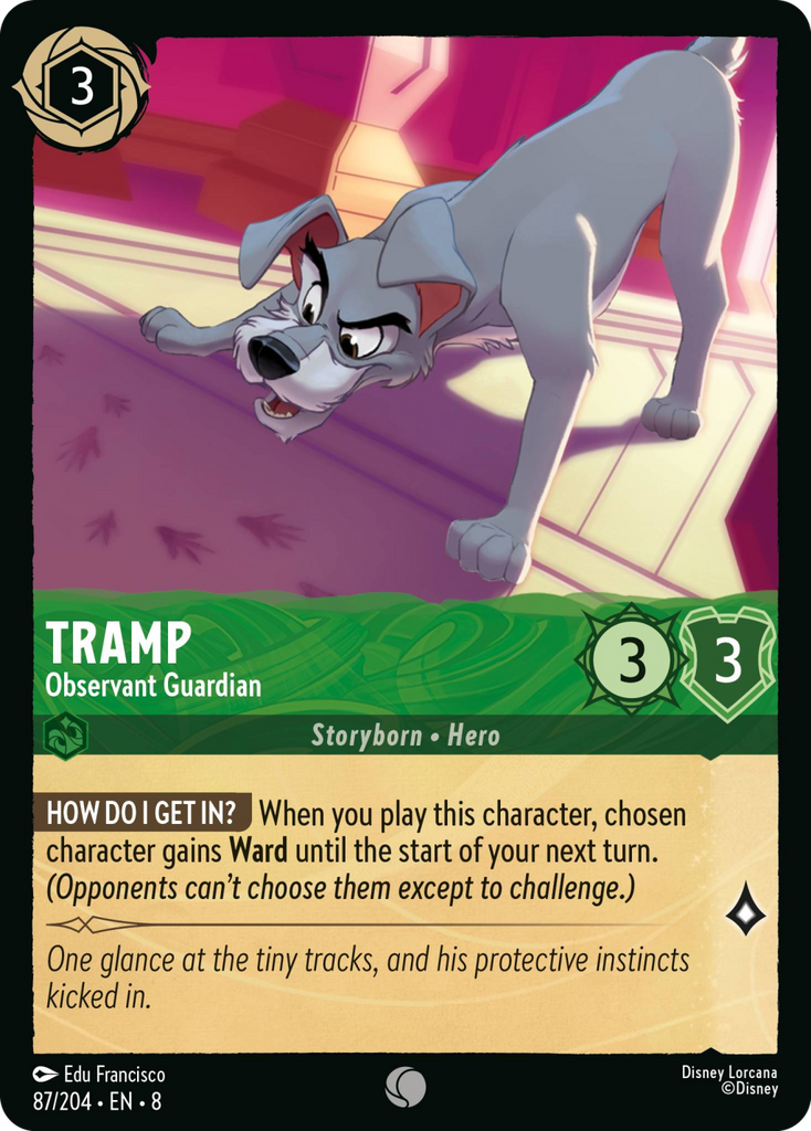8ROF-087, C, Tramp - Observant Guardian (Foil)