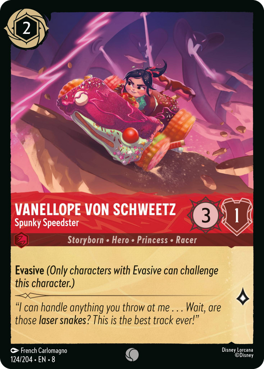 8ROF-124, C, Vanellope von Schweetz - Spunky Speedster