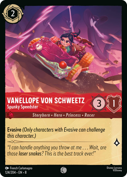 8ROF-124, C, Vanellope von Schweetz - Spunky Speedster