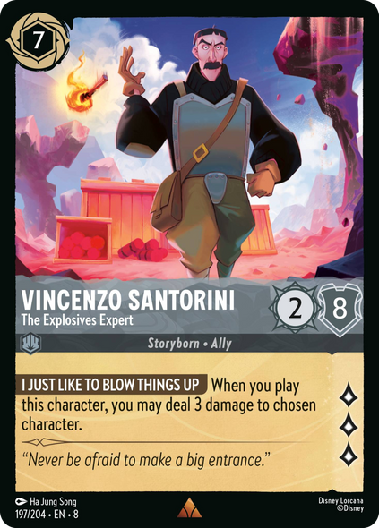8ROF-197, R, Vincenzo Santorini - The Explosives Expert (Foil)