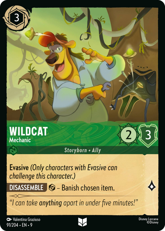 9FAB-091, UC, Wildcat - Mechanic (Foil)