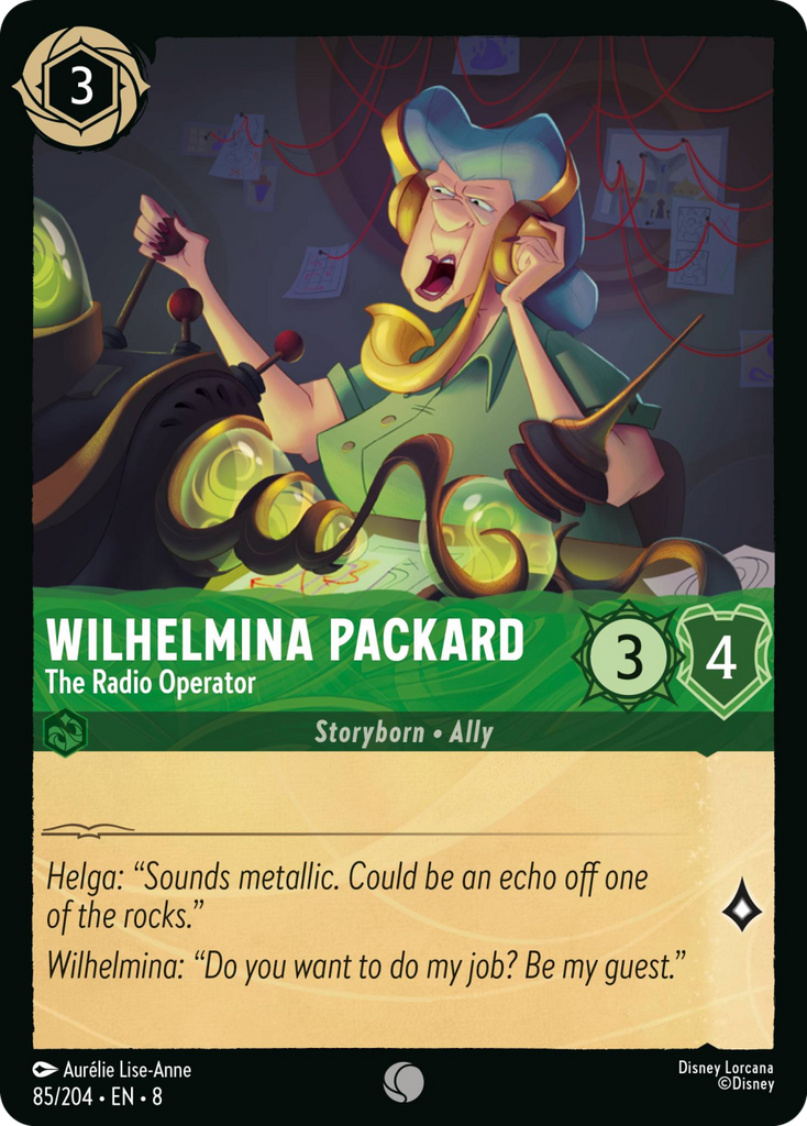 8ROF-085, C, Wilhelmina Packard - The Radio Operator (Foil)