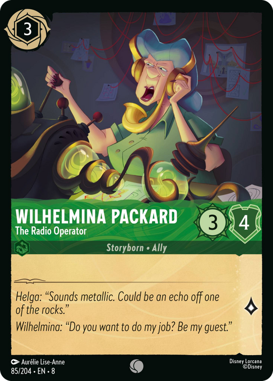8ROF-085, C, Wilhelmina Packard - The Radio Operator (Foil)