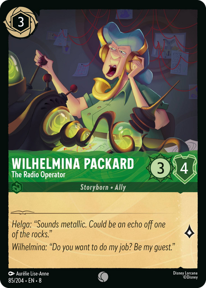 8ROF-085, C, Wilhelmina Packard - The Radio Operator (Foil)