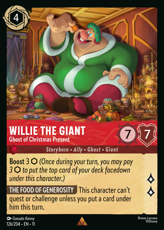 11WSP-126, R, Willie the Giant - Ghost of Christmas Present