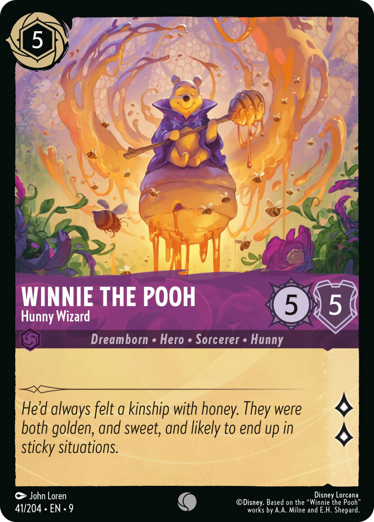 9FAB-041, C, Winnie the Pooh - Hunny Wizard