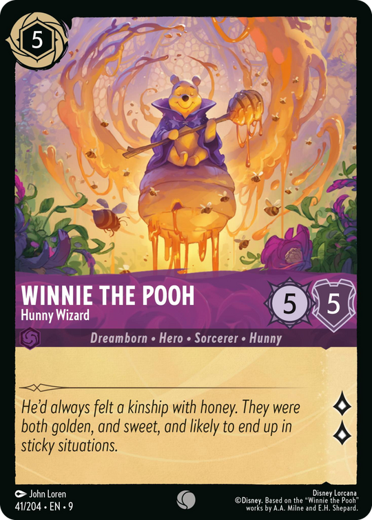 9FAB-041, C, Winnie the Pooh - Hunny Wizard