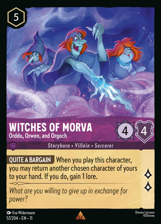 11WSP-057, R, Witches of Morva - Orddu, Orwen, and Orgoch (Foil)