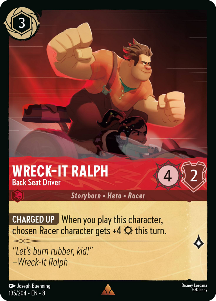 8ROF-135, R, Wreck‐It Ralph - Back Seat Driver