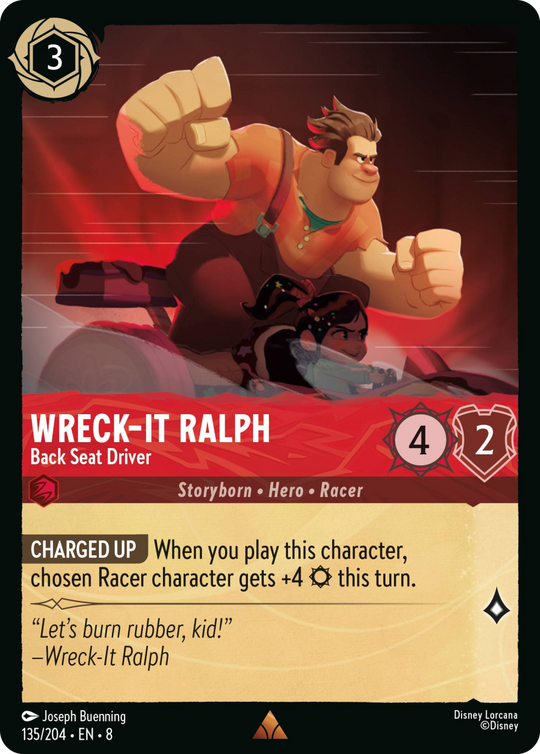 8ROF-135, R, Wreck‐It Ralph - Back Seat Driver