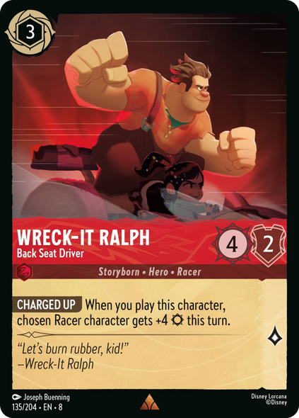 8ROF-135, R, Wreck‐It Ralph - Back Seat Driver