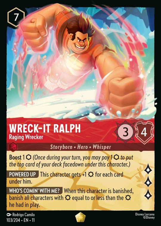 11WSP-103, L, Wreck-it Ralph - Raging Wrecker (Foil)