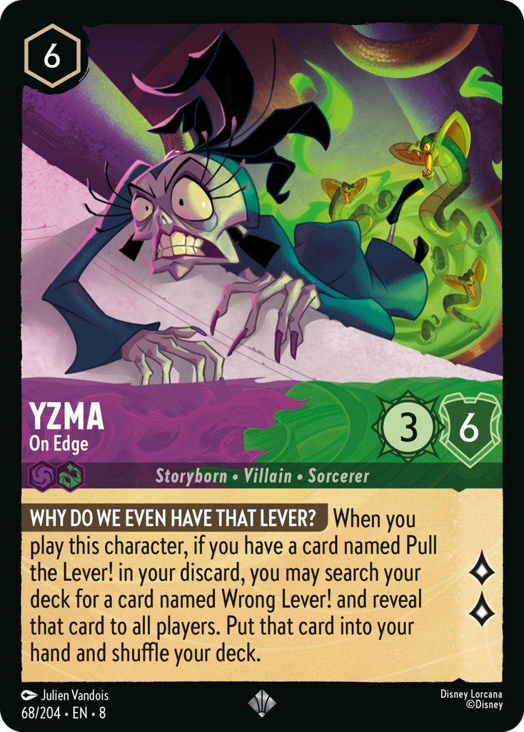 8ROF-068, SR, Yzma - On Edge (Foil)