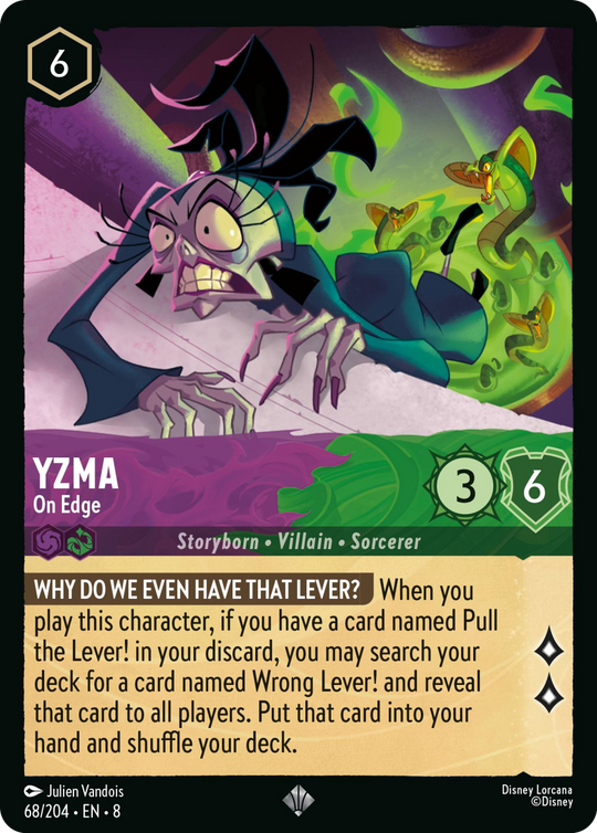 8ROF-068, SR, Yzma - On Edge (Foil)