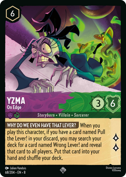 8ROF-068, SR, Yzma - On Edge (Foil)