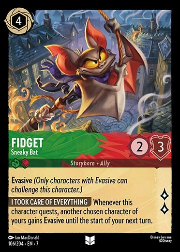 7ARC-106, UC, Fidget - Sneaky Bat (Foil)
