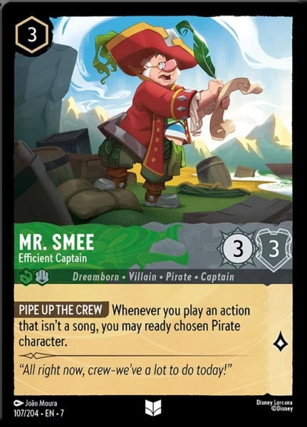 7ARC-107, UC, Mr. Smee - Efficient Captain (Foil)