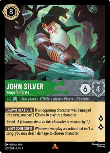 7ARC-109, R, John Silver - Vengeful Pirate (Foil)