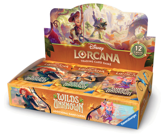 Disney Lorcana - Wilds Unknown - Booster Box/Case of 4 Booster Boxes -Preorder-