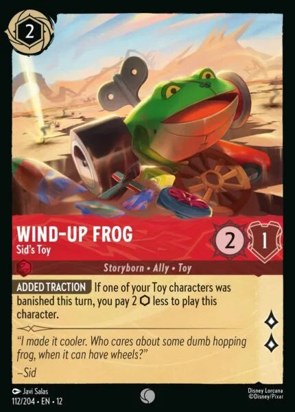 12WIL-112, C, Wind-Up Frog - Sid's Toy (Foil)