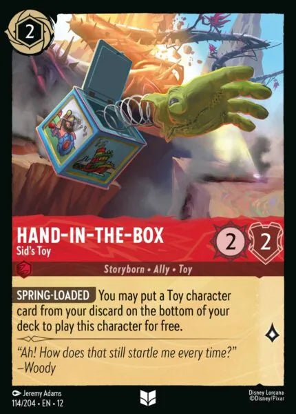 12WIL-114, UC, Hand-in-the-Box - Sid's Toy (Foil)