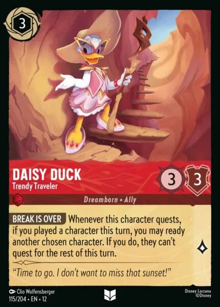 12WIL-115, UC, Daisy Duck - Trendy Traveler (Foil)