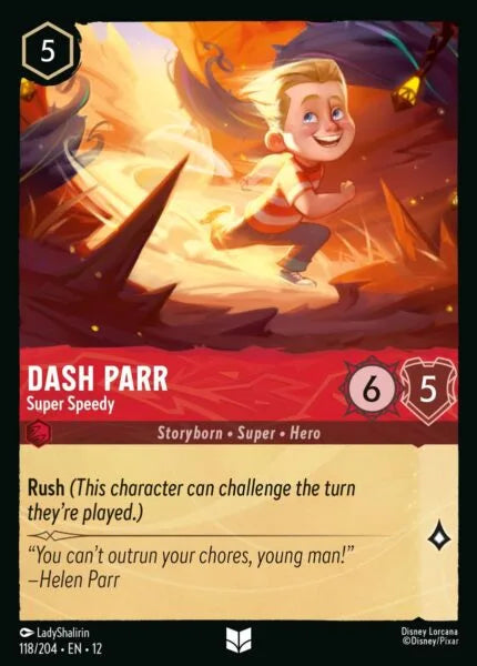 12WIL-118, UC, Dash Parr - Super Speedy