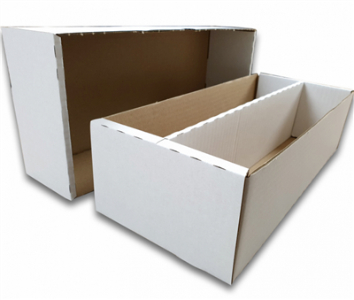 Cartonboxes - Cardbox / Fold-out Box with Lid for Storage of 2.000 Cards