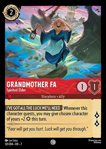 7ARC-121, C, Grandmother Fa - Spirited Elder (Foil)
