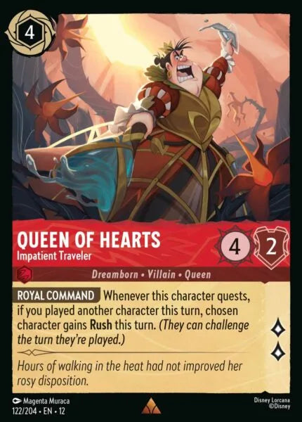 12WIL-122, R, Queen of Hearts - Impatient Traveler